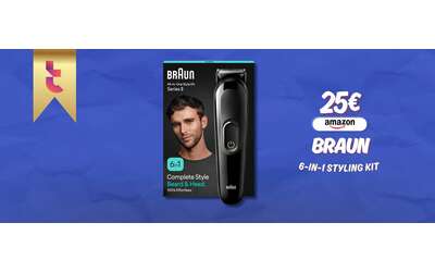Capelli e barba perfetti con il kit 6in1 di Braun tuo a 25