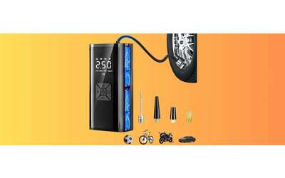Compressore aria portatile a soli 19 99 Amazon sgancia la BOMBA