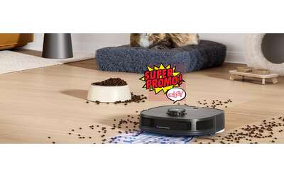 Eureka J12 Ultra Robot Aspirapolvere e Lavapavimenti con stazione autosvuotante in offerta a tempo su Amazon