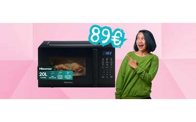 Forno microonde Hisense da 20L 700W comandi touch e display LED 89