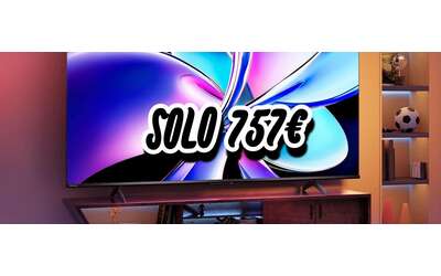 Grande intrattenimento Mega Smart TV Hisense QLED 85 a 757 col Black Friday Amazon