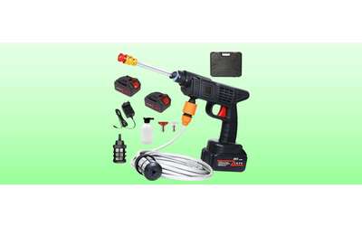 Idropulitrice senza fili in maxi sconto su Amazon con due batterie incluse