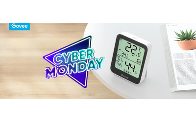 Igrometro Termometro Smart Govee crolla a 9 al Cyber Monday Amazon
