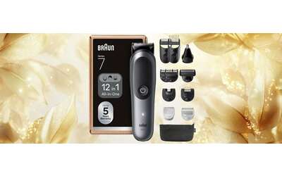 Il rifinitore TUTTOFARE 12 in 1 barba capelli corpo Braun Series 7 in offerta a 59 99 40
