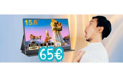 Lavora e gioca dove vuoi con questo monitor portatile da 15 6 tuo a soli 65
