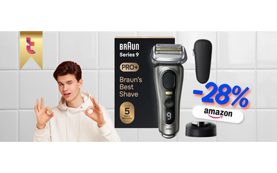 Liscio come mamma ti ha fatto con Braun Series 9 PRO iper occasione
