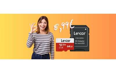 MicroSD Lexar da 64 GB con velocit eccezionale e classe A1 tua a soli 8 99