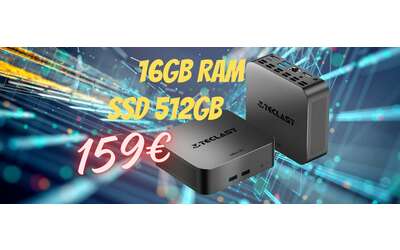 Mini PC a 159€ con 16 GB di RAM e SSD da 512 GB: Amazon ESAGERA
