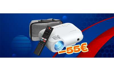 Mini proiettore portatile WiFi Bluetooth in doppio sconto un occasione