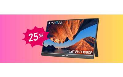 Monitor portatile ARZOPA da 15 6 pollici in OFFERTA al 25 in meno