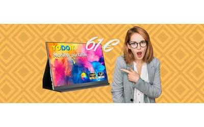 Monitor portatile FHD da 15 6 pollici per PC e console di gioco a soli 61