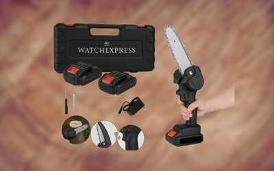 Motosega a 24 con 2 batterie custodia e tanti accessori prezzo SGRETOLATO