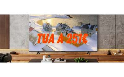 Pazzesca Smart TV QLED TCL 4K da 50 a soli 257 su Amazon