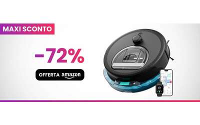 Robot aspirapolvere con mappatura intelligente sconto FOLLE del 72 su Amazon