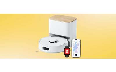 Robot aspirapolvere con mocio ultra compatto e in SUPER SCONTO Amazon