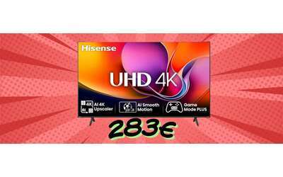 Smart TV Hisense 4K UHD da 50 pollici ora a un prezzo imbattibile 283