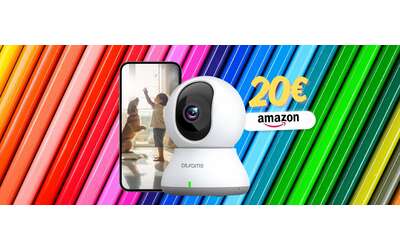 Telecamera WiFi 2K e a 360 per casa sicura con appena 20
