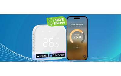 Termostato WiFi Meross controlli vocali e in app per risparmio energetico