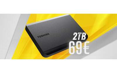 Toshiba Canvio Basics Hard Disk portatile da 2TB a prezzo shock