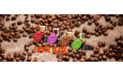 Tutte le Capsule Neroristretto A Modo Mio a 0 17 biscotto nocciola mokaccino pistacchio e caramello