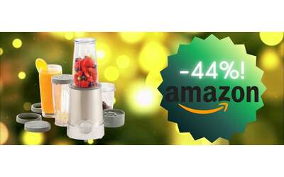 Un mini frullatore portatile estremamente versatile e multiaccessoriato tuo a soli 17 00