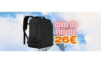 Zaino da viaggio capiente e compatto per volare ovunque senza rinunce 26