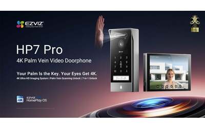 EZVIZ HP7 Pro addio chiavi la porta di casa si apre con il palmo