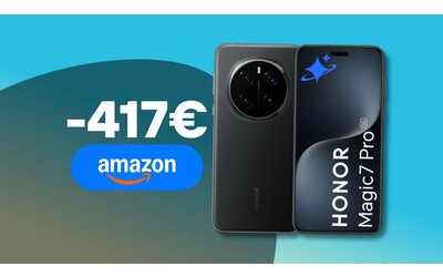 HONOR Magic7 Pro con AI e Snap 8 Elite: sconto di oltre 410 su Amazon