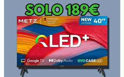 Deve essere un errore smart TV QLED su Amazon a soli 189 euro