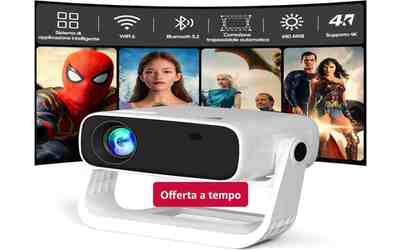 Proiettore 4K in offerta perfetto per smartphone e giocare con PS5